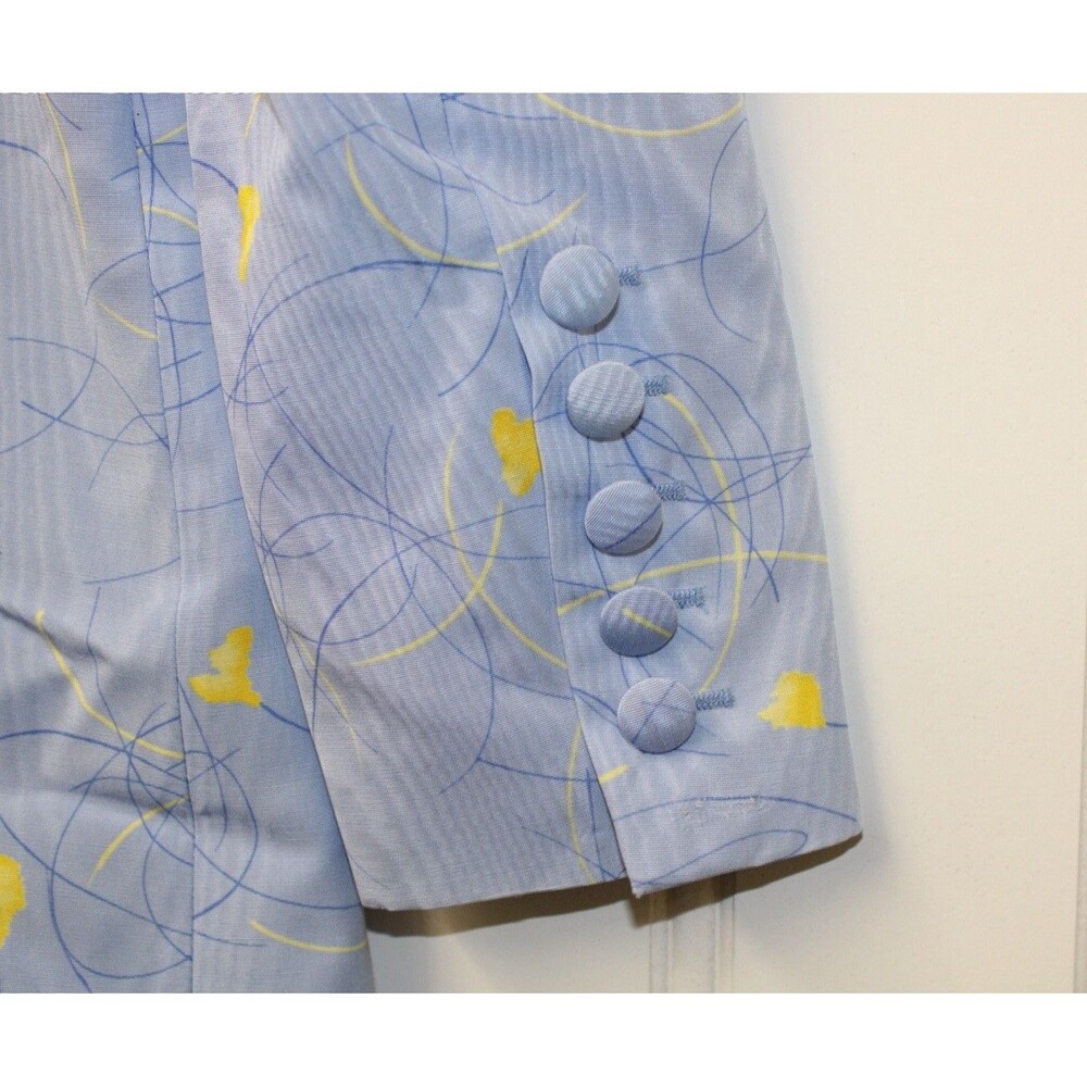 Vintage 90s/80s Louis Feraud Unique Abstract Wearable Artsy‎ Retro Blazer Size 4 - Picture 8 of 11